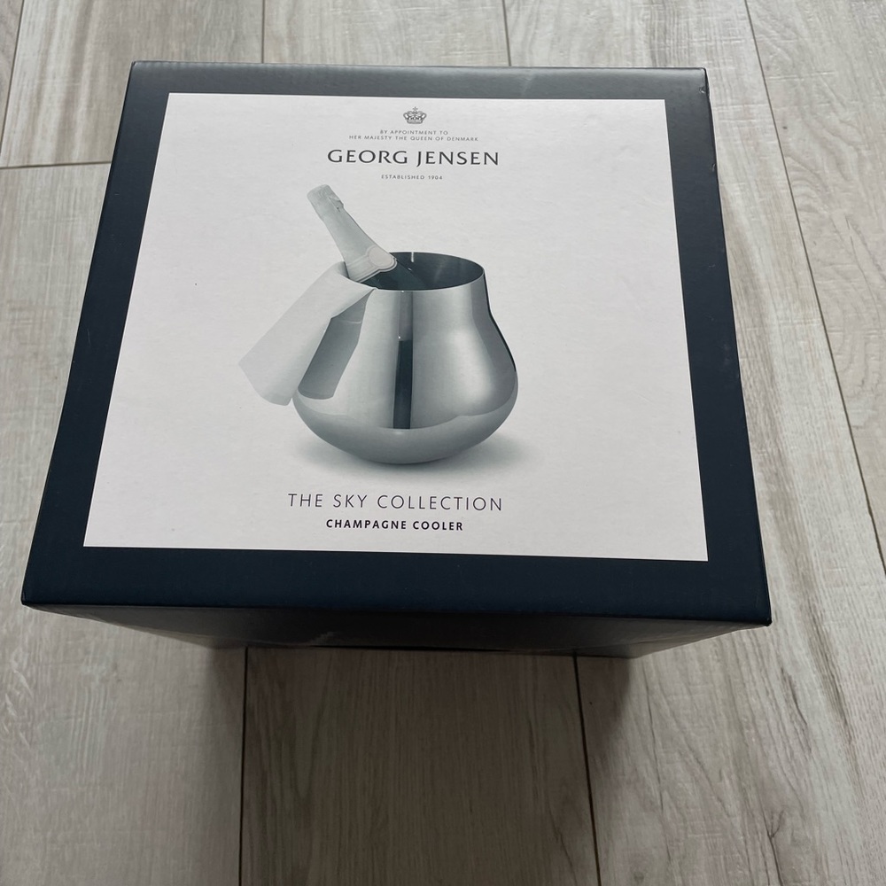 NEW UNOPENED BOX!  Georg Jensen champagne bucket